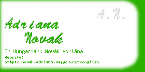 adriana novak business card