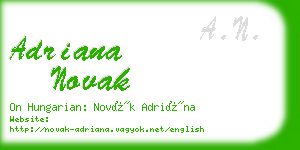 adriana novak business card